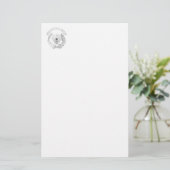Silbermauersymbol Briefpapier (Stehend Vorderseite)