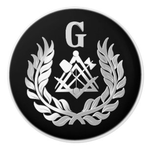 Silbermauersymbol Keramikknauf