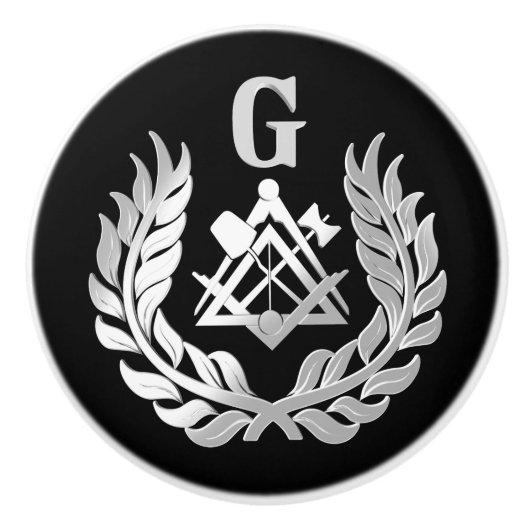 Silbermauersymbol Keramikknauf (Vorderseite)