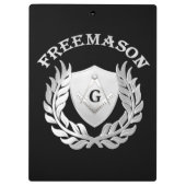 Silbermauersymbol Klemmbrett (Rückseite)