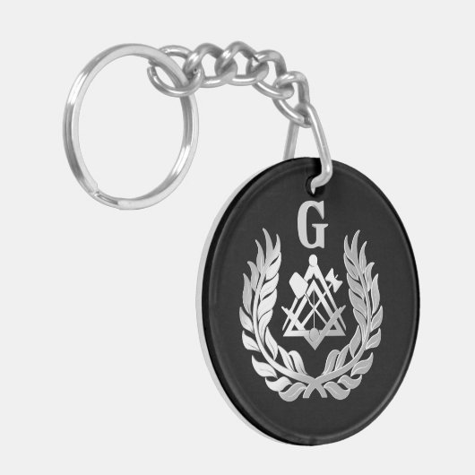 Silbermauersymbol Schlüsselanhänger (Vorderseite links)