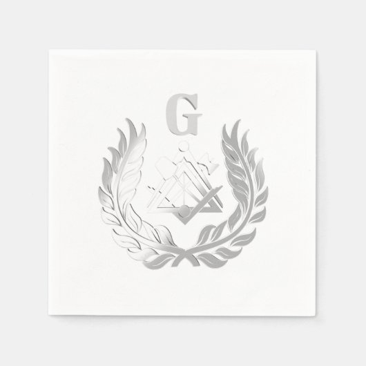 Silbermauersymbol Serviette (Vorderseite)