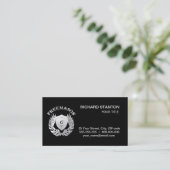 Silbermauersymbol Visitenkarte (Stehend Vorderseite)