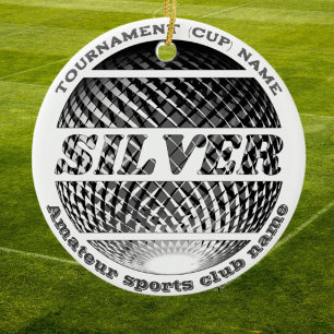 Silbermedaille, 2. Platz Gewinner Keramik Ornament