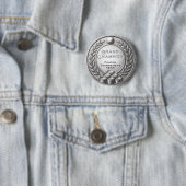 Silbermedaille Beer Pong Turniermeisterschaft Button (Beispiel)