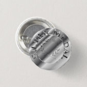 Silbermedaille Button (Vorne & Hinten)