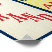Silbermedaille Eatmor Cranberries Markenzeichen Poster (Ecke)