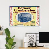 Silbermedaille Eatmor Cranberries Markenzeichen Poster (Heimbüro)