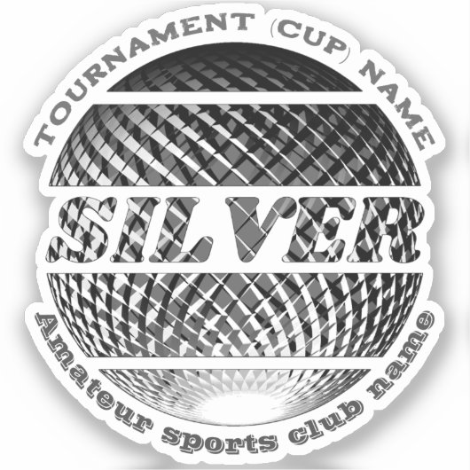 Silbermedaille, Gewinner des 2. Aufkleber (Vorderseite)