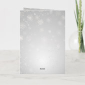 Silbermedaille, grüne Schneeflocken Hochzeit Danke (Rückseite)