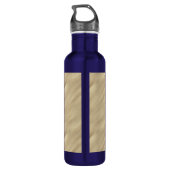 Silbermedaille im Sand Edelstahlflasche (Rückseite)