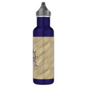 Silbermedaille im Sand Edelstahlflasche (Rechts)