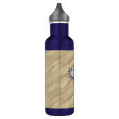 Silbermedaille im Sand Edelstahlflasche (Links)