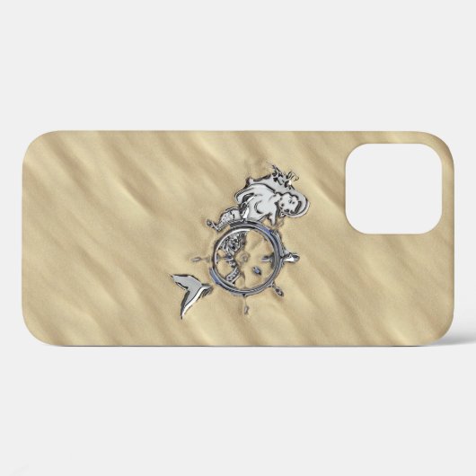 Silbermedaille in der Sand-Szene Case-Mate iPhone Hülle (Rückseite (Horizontal))