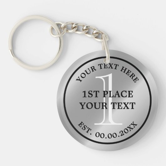 Silbermedaille Schlüsselanhänger für Turnierwettbe (Vorderseite)