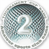 Silbermedaille, Siegerin am 2. Platz Aufkleber (Vorderseite)