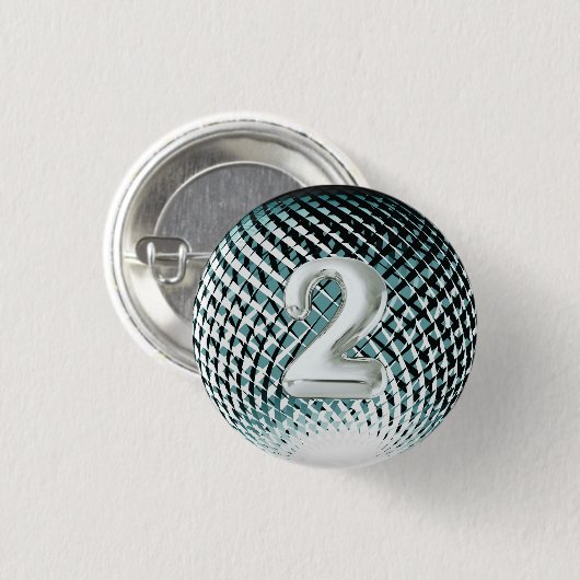 Silbermedaille, Siegerin am 2. Platz Button (Vorne & Hinten)