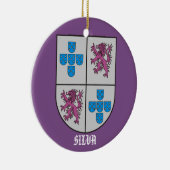 Silbermedaille Weihnachten Keramik Ornament (Rechts)