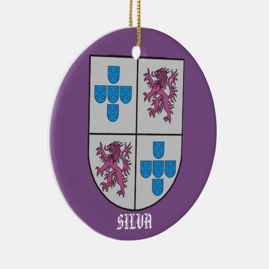 Silbermedaille Weihnachten Keramik Ornament (Rechts)