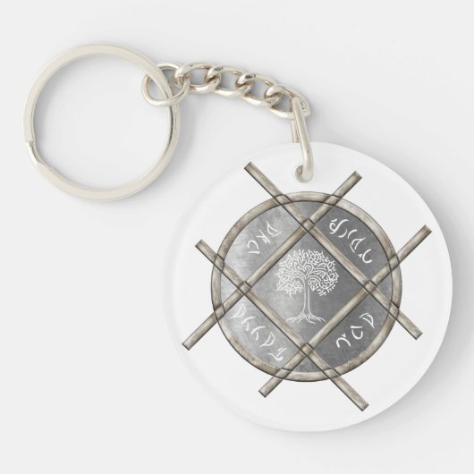 Silbermedaillon Schlüsselanhänger (Vorderseite)