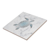 Silbermeerschildkröte Graumarmor Fliese (Seite)