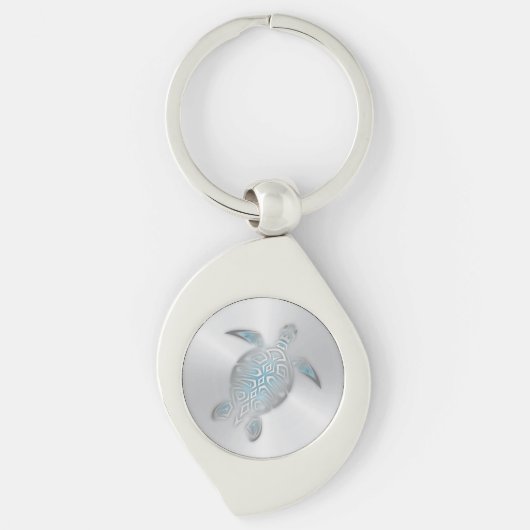 Silbermeerschildkröte Schlüsselanhänger (Vorderseite)