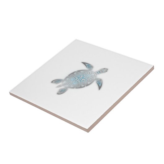 Silbermeerschildkröte Weiße Küste Tropischer See Fliese (Seite)