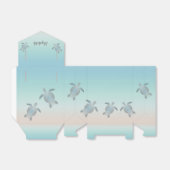 Silbermeerschildkröten Custom Birthday Favor Box Geschenkschachtel (Ungefaltet)