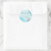 Silbermeerschildkröten Vielen Dank Runder Aufkleber (Tasche)