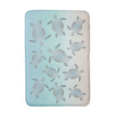 Silbermeerschildkrötenstrand Badematte (Vorderseite Vertikal)