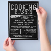 Silbermesser, Gourmet, Werbung für Kochkurse Flyer (Hand)