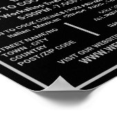 Silbermesser, Gourmet, Werbung für Kochkurse Poster (Ecke)