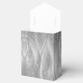 Silbermetall Abstrakt Geschenkschachtel (Geöffnet)