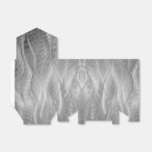 Silbermetall Abstrakt Geschenkschachtel (Ungefaltet)