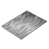 Silbermetall Abstrakt Notizblock (Linke Seite)