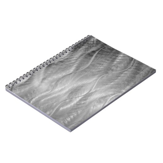 Silbermetall Abstrakt Notizblock (Linke Seite)