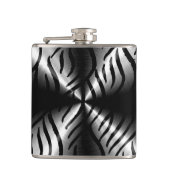 Silbermetall Flachmann (Vorderseite)