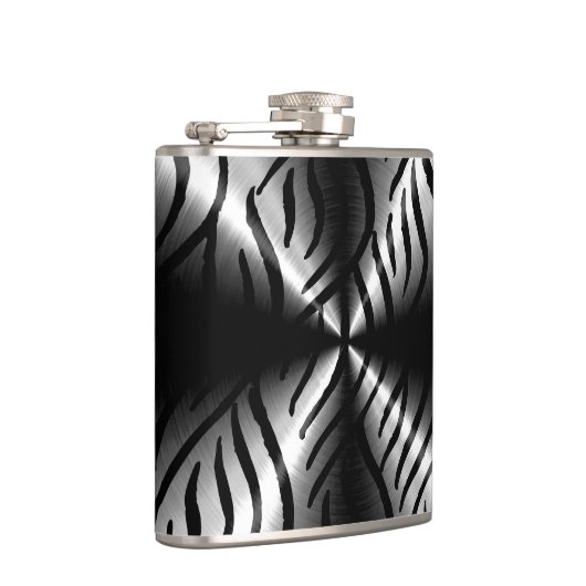 Silbermetall Flachmann (Rechts)