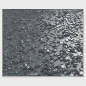 Silbermetall Geschenkpapier (Flach)