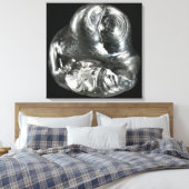 Silbermetall Leinwanddruck (Insitu (Schlafzimmer))