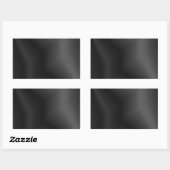 Silbermetall Rechteckiger Aufkleber (Blatt)