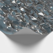 Silbermetall - Textur 2 Geschenkpapier (Ecke)