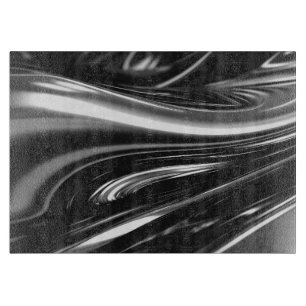 Silbermetallglas Schneidebrett