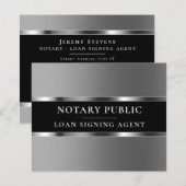 Silbermetallischer eleganter Flyer (Vorne/Hinten)