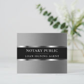 Silbermetallischer eleganter Flyer (Stehend Vorderseite)