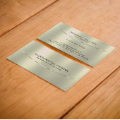 Silbermetallischer Hintergrund Visitenkarte