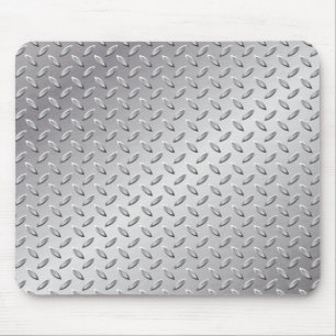 Silbermetallstruktur Mousepad