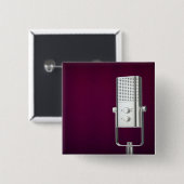 Silbermikrofon Button (Vorne & Hinten)