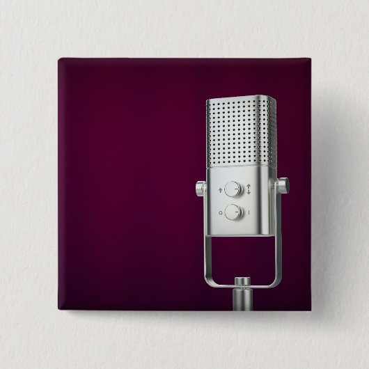 Silbermikrofon Button (Vorderseite)