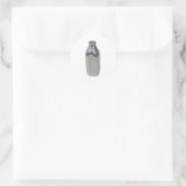 SilberMilchFlasche050111 Runder Aufkleber (Tasche)